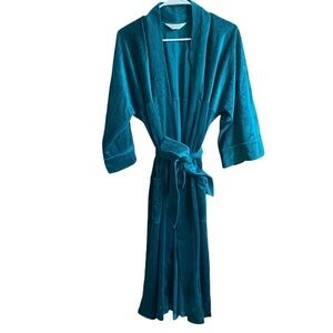 VTG Christian Dior Monsieur Blue Stripe Robe With Belt Size One Size Fits Most